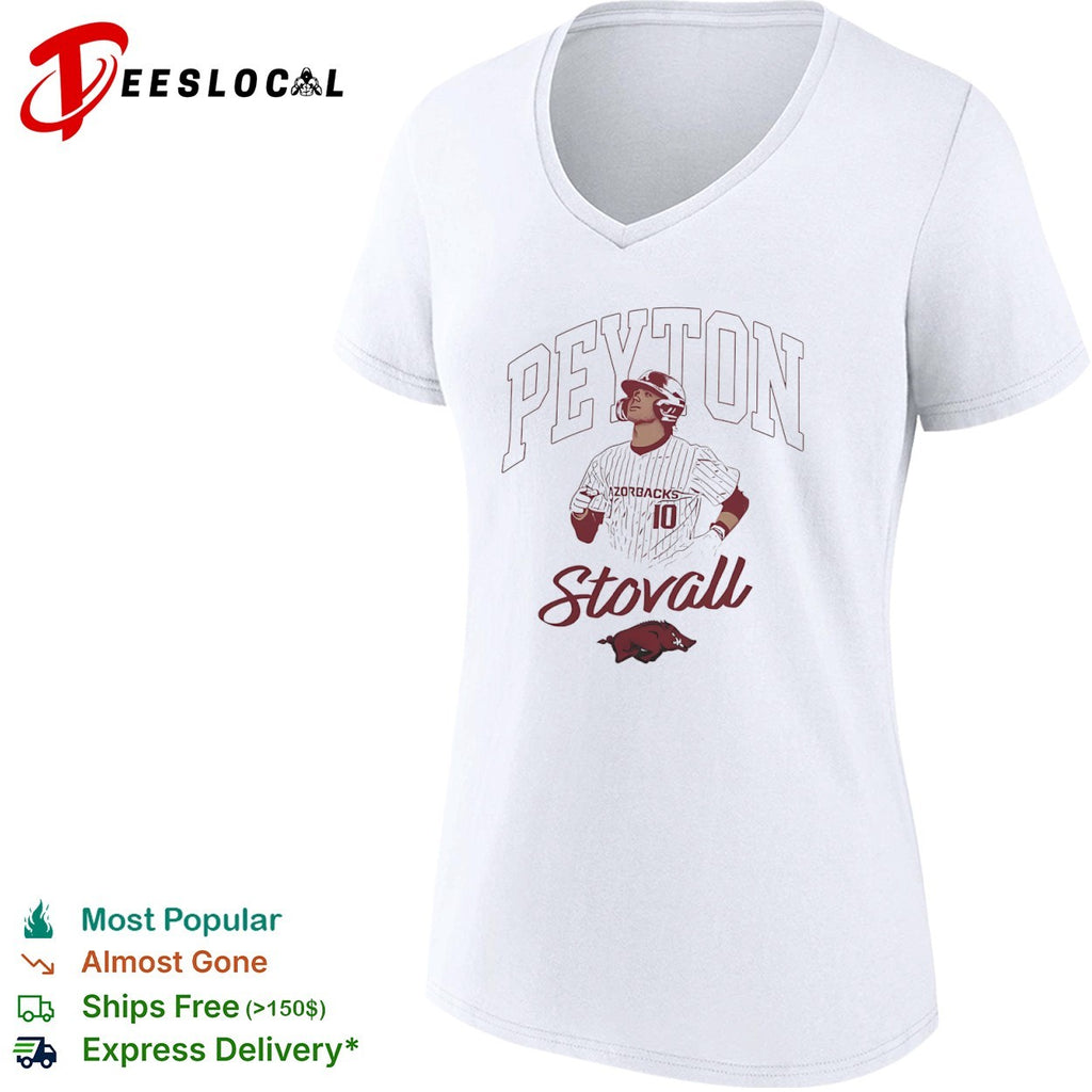 Peyton Stovall Arkansas Razorbacks 10 Baseball shirt