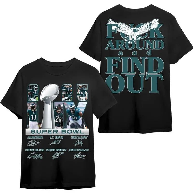 Ph1ladelphia Championship Sup Bowl Lix 2025 T-Shirt, Philly F around Find Out Shirt, Eagle Champions 2025 tshirt, Gameday...