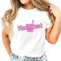 Pharmacist Gift Pharmacist T-Shirt for Women Red plumber brand Pharmacy, Gift Pink Doll Shirt Casual Clothing Hoodie,...