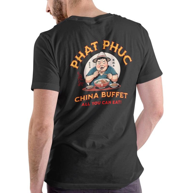 Phat Phuc China Buffet T-Shirt Unisex Casual Cotton Graphic Tee with Unique Design Hoodie, Sweatshirt | RetroVerseTees.com
