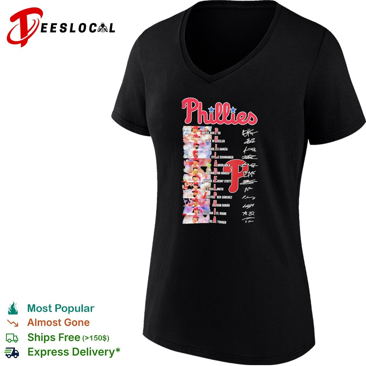 Philadelphia Phillies Players Signature Shirt shirt
