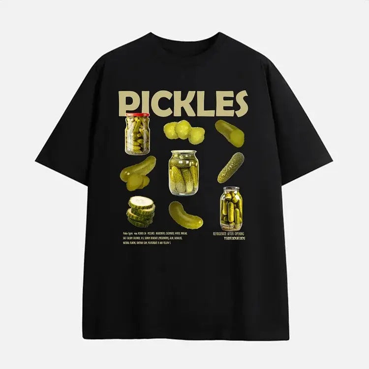 Pickles Printed Cotton Short T-Shirt - Cotton Shirt - S to 4XL - Multiple color Hoodie, Sweatshirt | RetroVerseTees.com