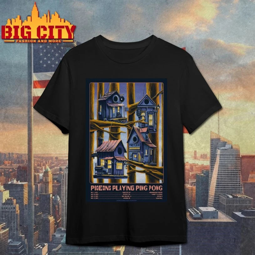 Pigeons Playing Ping Pong November 2025 Tour Poster shirt
