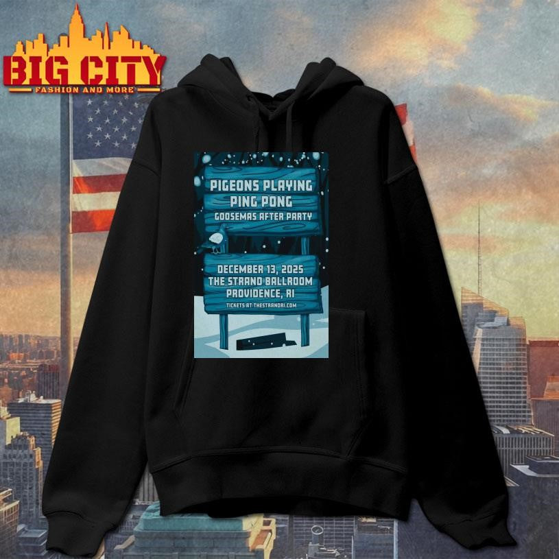 Pigeons Playing Ping Pong Providence Dec 13 2025 Poster Shirt