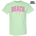 Pink Beach Coquette Gildan Short Sleeve T-Shirt 'NLB' Hoodie, Sweatshirt | RetroVerseTees.com