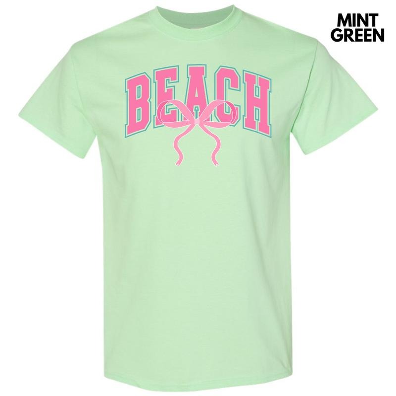 Pink Beach Coquette Gildan Short Sleeve T-Shirt 'NLB' Hoodie, Sweatshirt | RetroVerseTees.com