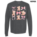 Pink Bear Coquette Collage Long Sleeve Comfort Colors T-Shirt 'NLB' Hoodie, Sweatshirt | RetroVerseTees.com