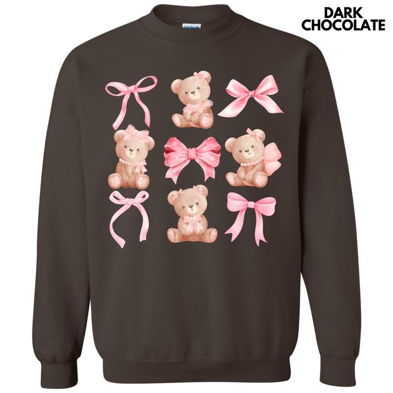 Pink Bear Coquette Collage Sweatshirt 'NLB' T-Shirts, Hoodie | RetroVerseTees.com