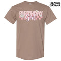 Pink Birthday Girl Gildan Short Sleeve T-Shirt 'NLB' Hoodie, Sweatshirt | RetroVerseTees.com
