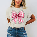 Pink Bow Breast Cancer Tshirt, Breast Cancer Ribbon Pink Sweatshirt Cotton Crewneck Hoodie | RetroVerseTees.com