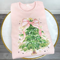 Pink Bow Christmas Tree Sweatshirt 'NLB' T-Shirts, Hoodie | RetroVerseTees.com