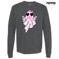 Pink Bubblegum Ghoul Long Sleeve Comfort Colors T-Shirt 'NLB' Hoodie, Sweatshirt | RetroVerseTees.com