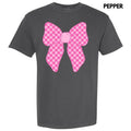 Pink Checker Bow Comfort Colors T-Shirt 'NLB' Hoodie, Sweatshirt | RetroVerseTees.com