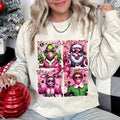 Pink Christmas Movie Shirt, Grnnch Santa Clause Elf Shirt, Vintage Christmas Tshirt Hoodie, Sweatshirt | RetroVerseTees.com