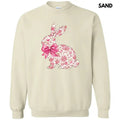 Pink Floral Easter Bunny Sweatshirt T-Shirts, Hoodie | RetroVerseTees.com