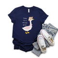 Pink Goose Today I'm A Serious Goose Silly Goose shirt, Duck Shirt For Women, Funny gift for her Mother's Day Tshirt...