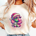 Pink Grinchhhh Girl Blowing Bubble Tee, Funny Shirt Hoodie, Sweatshirt | RetroVerseTees.com