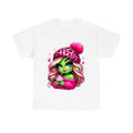 Pink Heart Grin Lady Christmas Shirt, Christmas Cute Tee Hoodie, Sweatshirt | RetroVerseTees.com