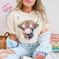 Pink Highland Cow Blowing Bubble DTF Transfers - THIS IS NOT A SHIRT Hoodie, Sweatshirt | RetroVerseTees.com