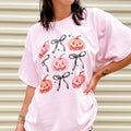 Pink Jack O Lanterns Graphic Top T-Shirts, Hoodie, Sweatshirt | RetroVerseTees.com