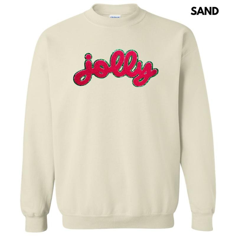 Pink Jolly Chenille Patch Sweatshirt T-Shirts, Hoodie | RetroVerseTees.com