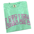 Pink Lake Life Puff Letter Comfort Colors T-Shirt Hoodie, Sweatshirt | RetroVerseTees.com