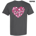 Pink Paw Heart Comfort Colors T-Shirt 'NLB' Hoodie, Sweatshirt | RetroVerseTees.com