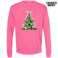 Pink Posh CHristmas Tree Long Sleeve Comfort Colors T-Shirt 'NLB' Hoodie, Sweatshirt | RetroVerseTees.com
