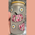 Pink Pumpkins & Daisies Libby Glass T-Shirts, Hoodie, Sweatshirt | RetroVerseTees.com