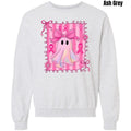 Pink Ribbon Stripe Ghost Sweatshirt 'NLB' T-Shirts, Hoodie | RetroVerseTees.com