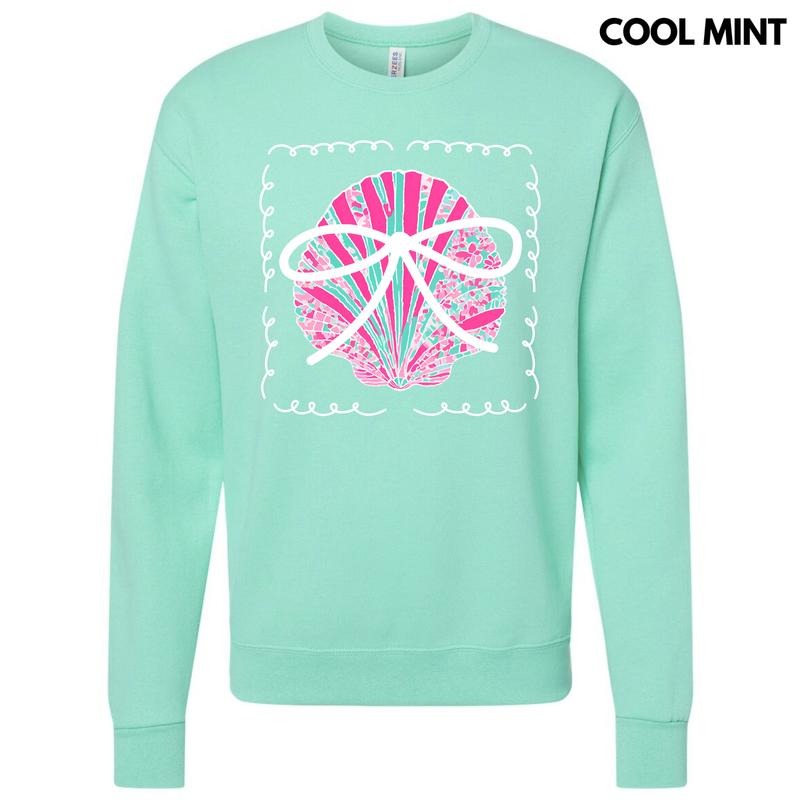 Pink Seashell Coquette Sweatshirt 'NLB' T-Shirts, Hoodie | RetroVerseTees.com