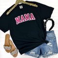 Pink Sequin MAMA Patch Comfort Colors T-Shirt Hoodie, Sweatshirt | RetroVerseTees.com