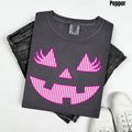 Pink Spooky Smile Comfort Colors T-Shirt 'NLB' Hoodie, Sweatshirt | RetroVerseTees.com