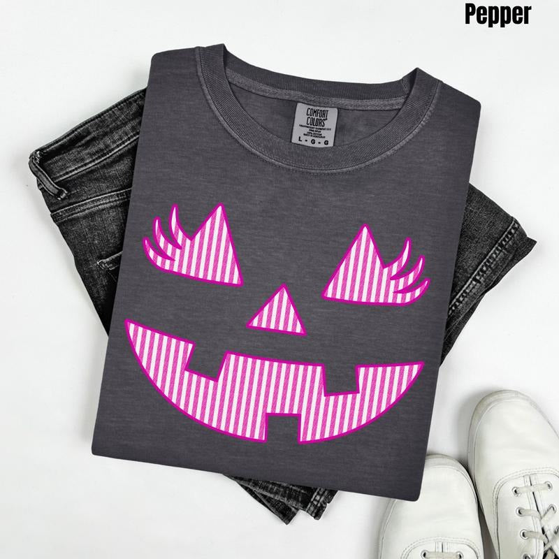Pink Spooky Smile Comfort Colors T-Shirt 'NLB' Hoodie, Sweatshirt | RetroVerseTees.com