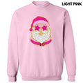 Pink Star Eyes Santa FAKE Glitter Sweatshirt 'NLB' T-Shirts, Hoodie | RetroVerseTees.com