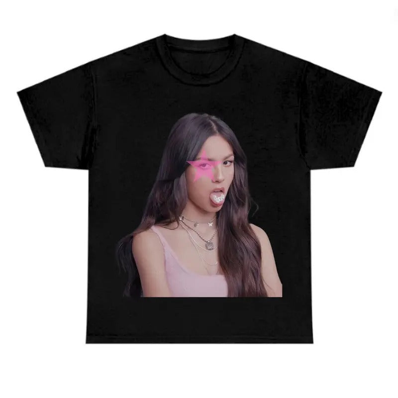Pink Star Oliviiaa T-Shirt for Women - Summer Cotton Tee Hoodie, Sweatshirt | RetroVerseTees.com