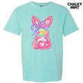 Pink Swirl Bunny Comfort Colors T-Shirt 'NLB' Hoodie, Sweatshirt | RetroVerseTees.com