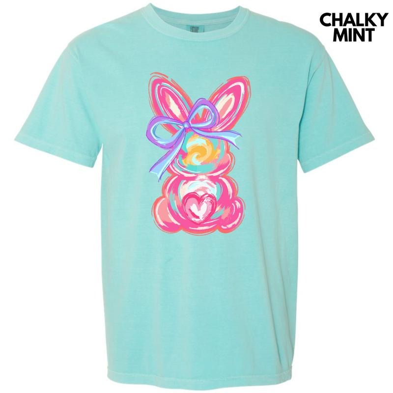 Pink Swirl Bunny Comfort Colors T-Shirt 'NLB' Hoodie, Sweatshirt | RetroVerseTees.com