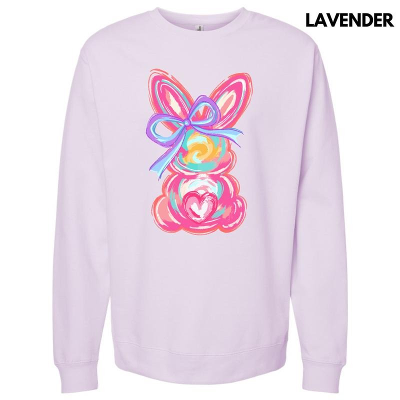Pink Swirl Bunny Sweatshirt 'NLB' T-Shirts, Hoodie | RetroVerseTees.com