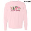 Pink Tis The Season Christmas Long Sleeve Comfort Colors T-Shirt Hoodie, Sweatshirt | RetroVerseTees.com