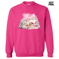 Pink Train & Santa Holiday Sweatshirt 'NLB' T-Shirts, Hoodie | RetroVerseTees.com