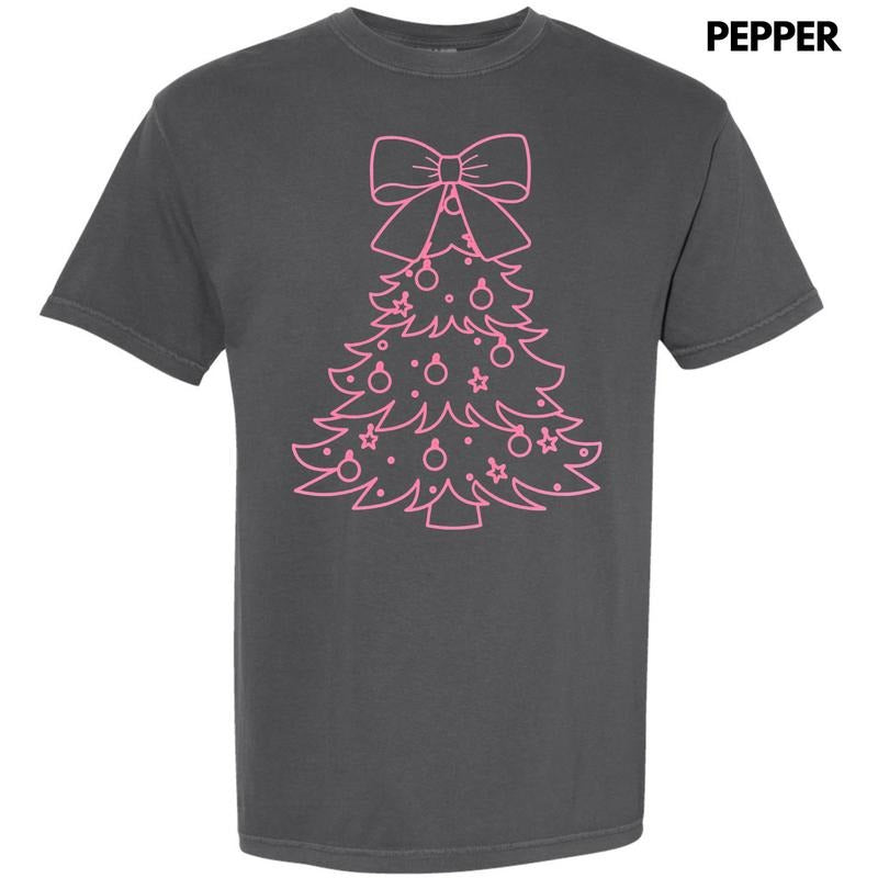 Pink Tree PUFF Comfort Colors T-Shirt Hoodie, Sweatshirt | RetroVerseTees.com