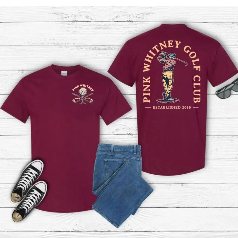 Pink Whitney Golf Club Gildan-Unisex T-Shirt Cotton Fabric  Top Hoodie, Sweatshirt | RetroVerseTees.com