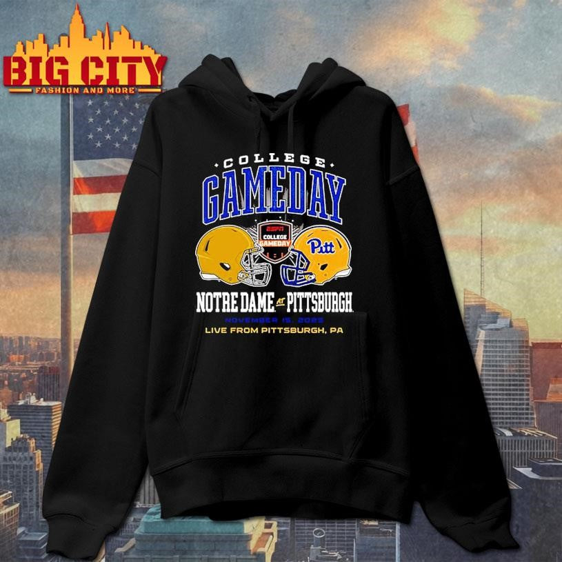 Pitt Panthers Black Football College Gameday vs Notre Dame Shirt