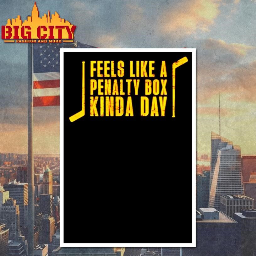 Pittsburgh Hockey Feels Like A Penalty Box Kinda Day Christmas Shirt