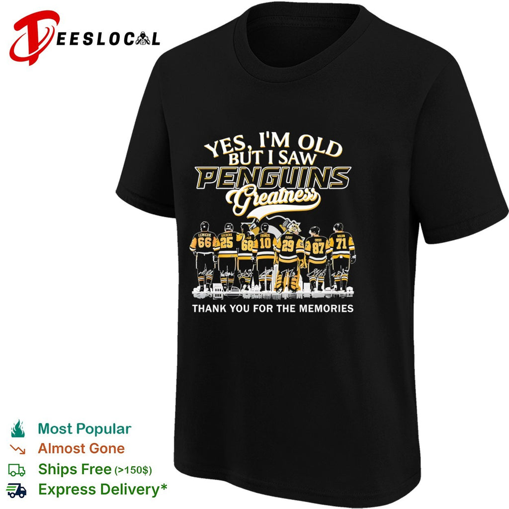 Pittsburgh Penguins Greatness Lemieux Stevens Jagr Francis Fleury Crosby Malkin Signature shirt