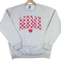 Plaid Mama Gildan Sweatshirt -- ASH GREY T-Shirts, Hoodie | RetroVerseTees.com