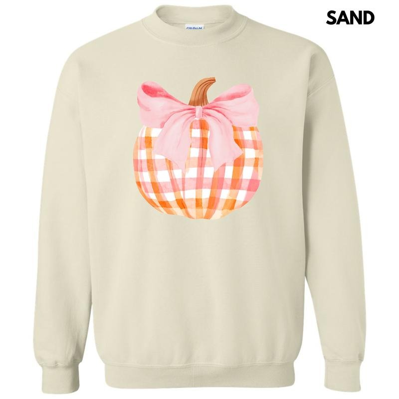Plaid Pumpkin Coquette Sweatshirt 'NLB' T-Shirts, Hoodie | RetroVerseTees.com