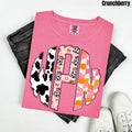 Plain Cowgirl Halloween Monogram Comfort Colors T-Shirt 'NLB' Hoodie, Sweatshirt | RetroVerseTees.com