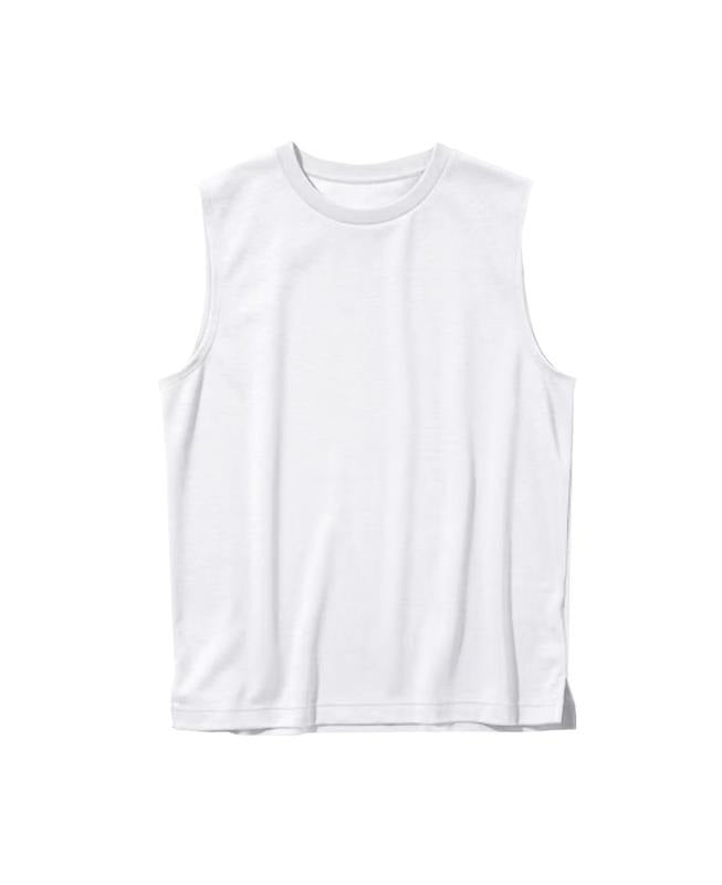 Plain Tank Top by Axism, Workout Menswear Activewear Sleeveless Tshirt Clothing Man Cotton Polyester